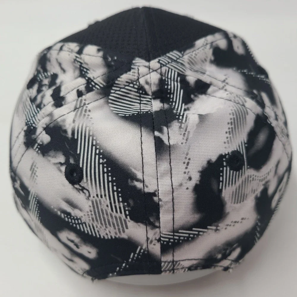 Child Nike Hat Snapback Black White Abstract Pattern Swoosh Logo Sports Outdoors